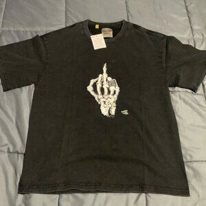 Gallery Dept Skull Bones Middle Finger ‘Fashion Victim’ Black Large Men’s